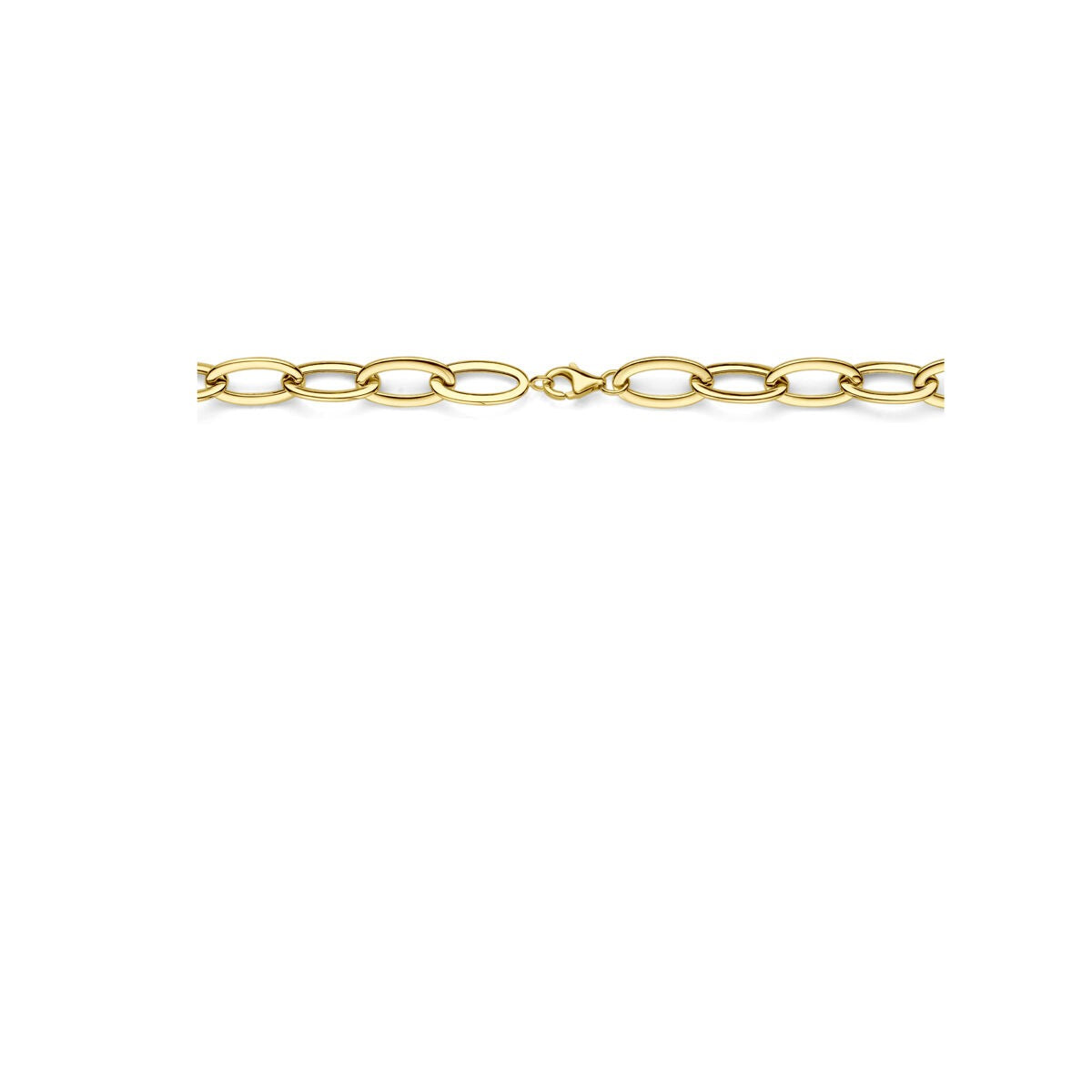 Collana ad ancora in oro giallo 14k con chiusura a moschettone