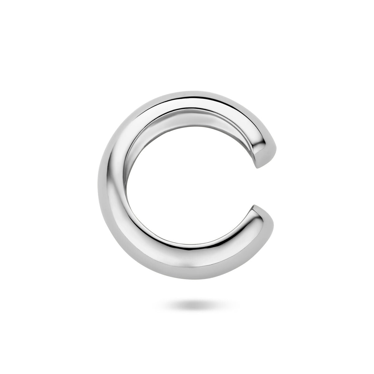 Earcuff in argento – argento 925 rodiato (pezzo singolo)