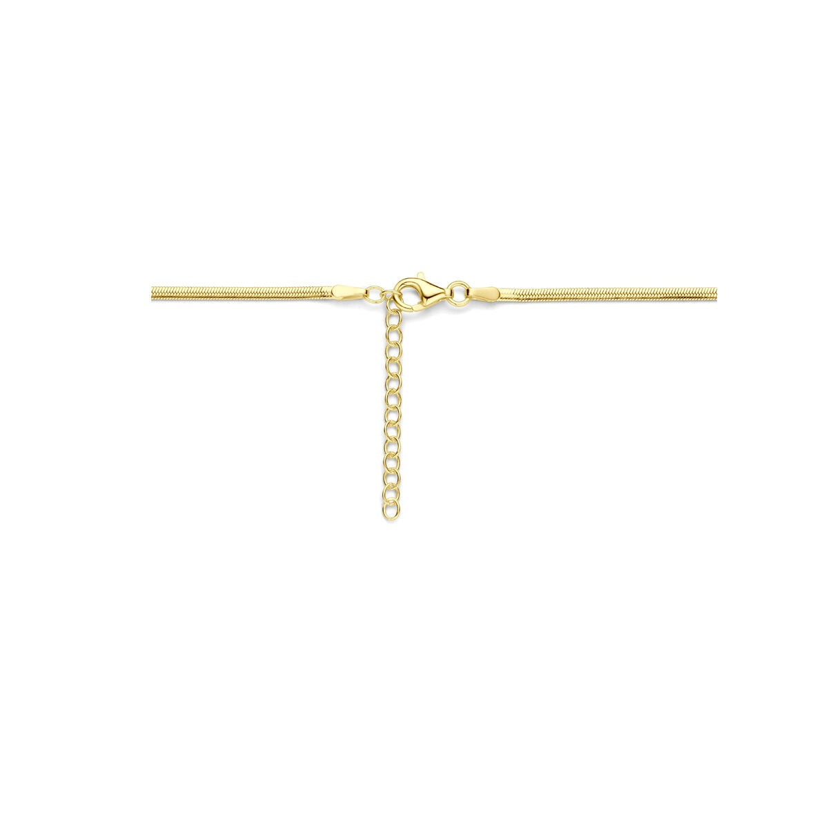 Collana Gourmette dorata – argento 925 con placcatura in oro giallo, 2 mm