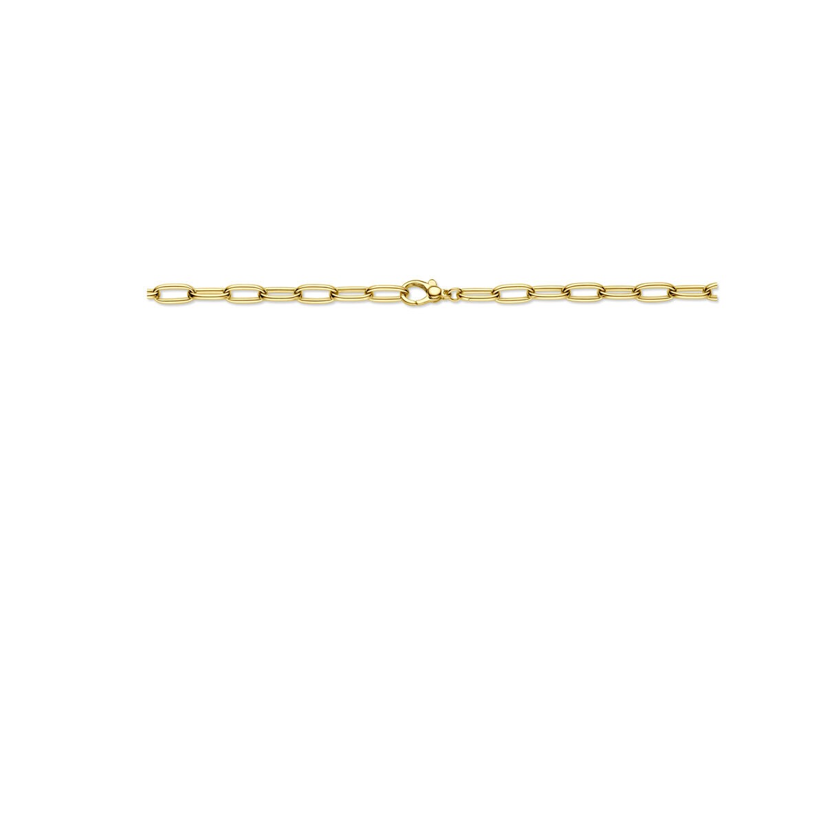 Collana da donna in oro giallo 14k con maglie a filo