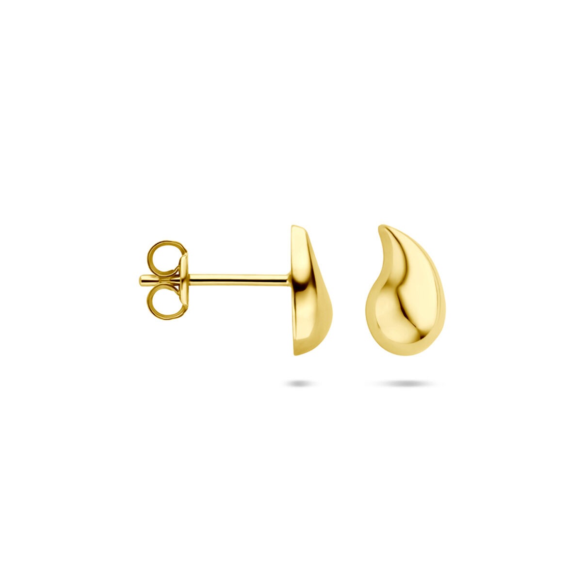 Orecchini a bottone in oro 14k a forma di goccia – 8,5 mm