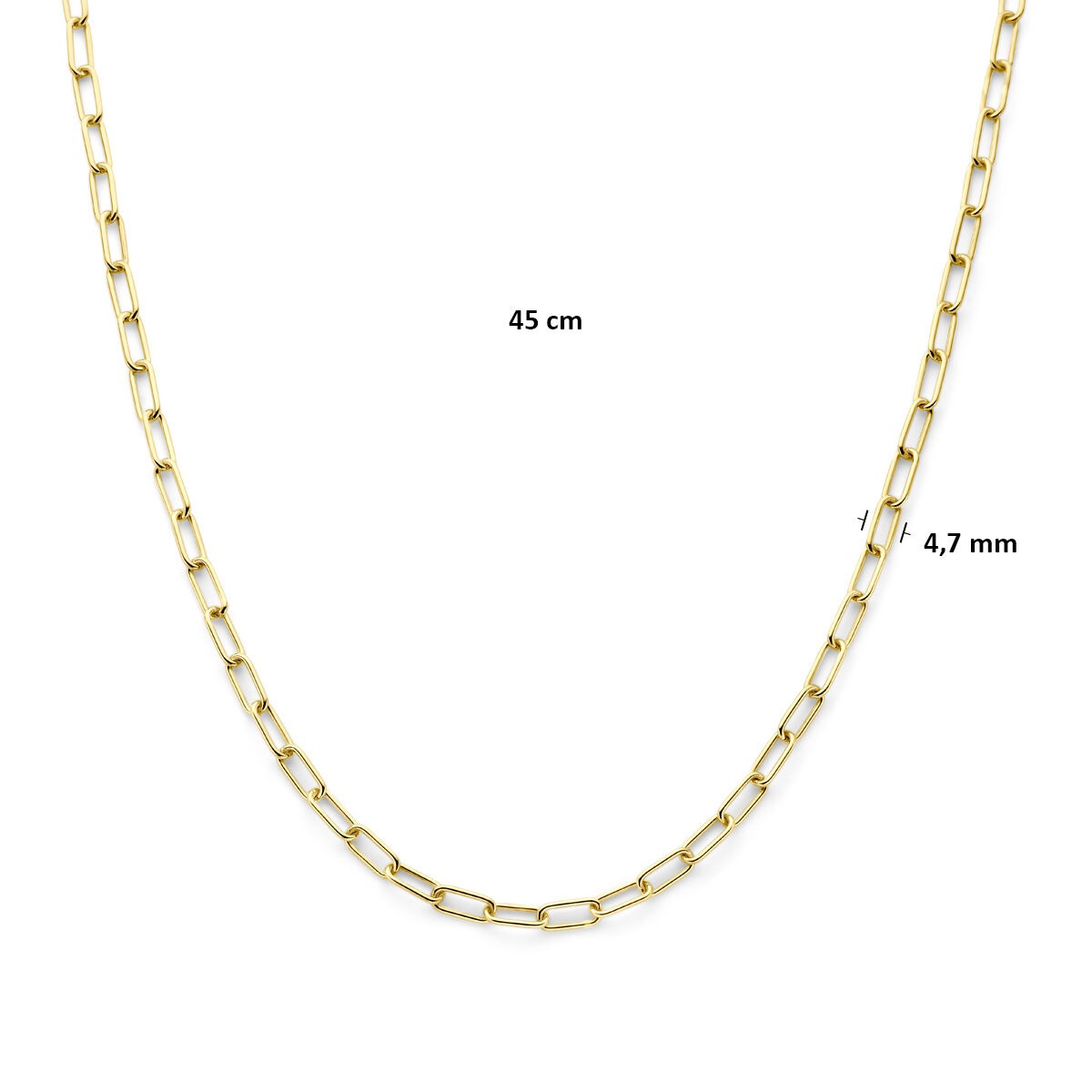 Collana ad ancora in oro giallo 9k con anima in argento