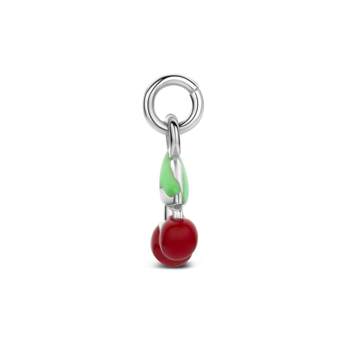 Ciondolo per bambini con ciliegie in argento rodiato
