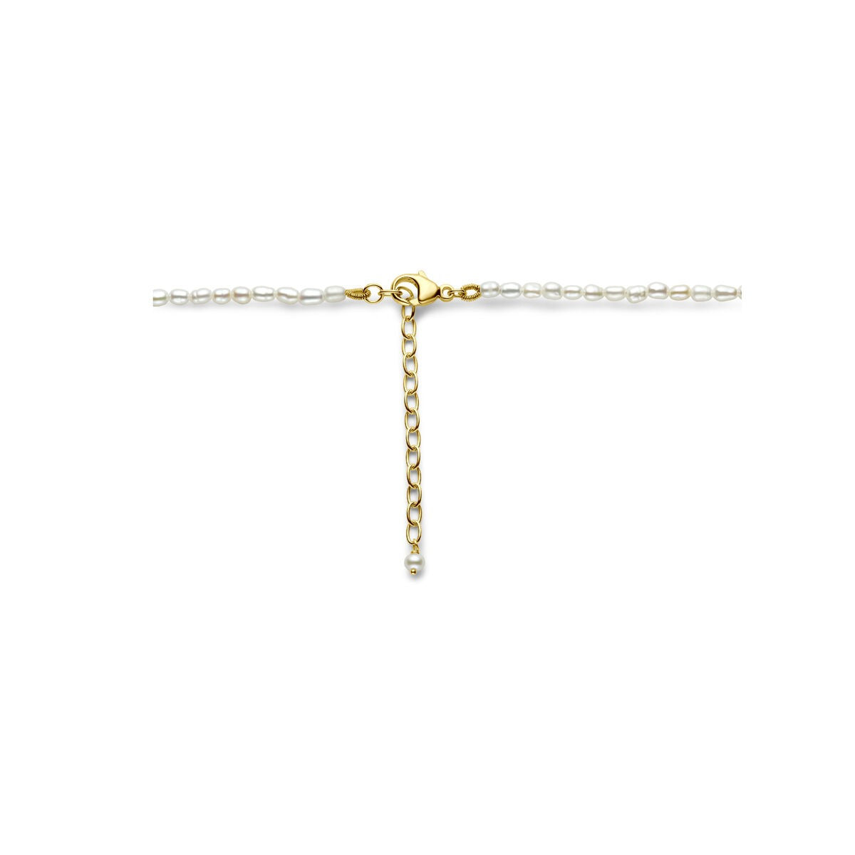 Collana di perle con perle d'acqua dolce e chiusura in oro giallo 14k