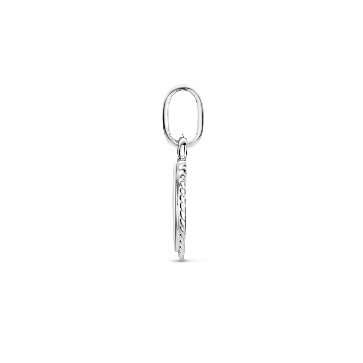 Ciondolo Incisione in Argento Rodiato Ovale – 21mm