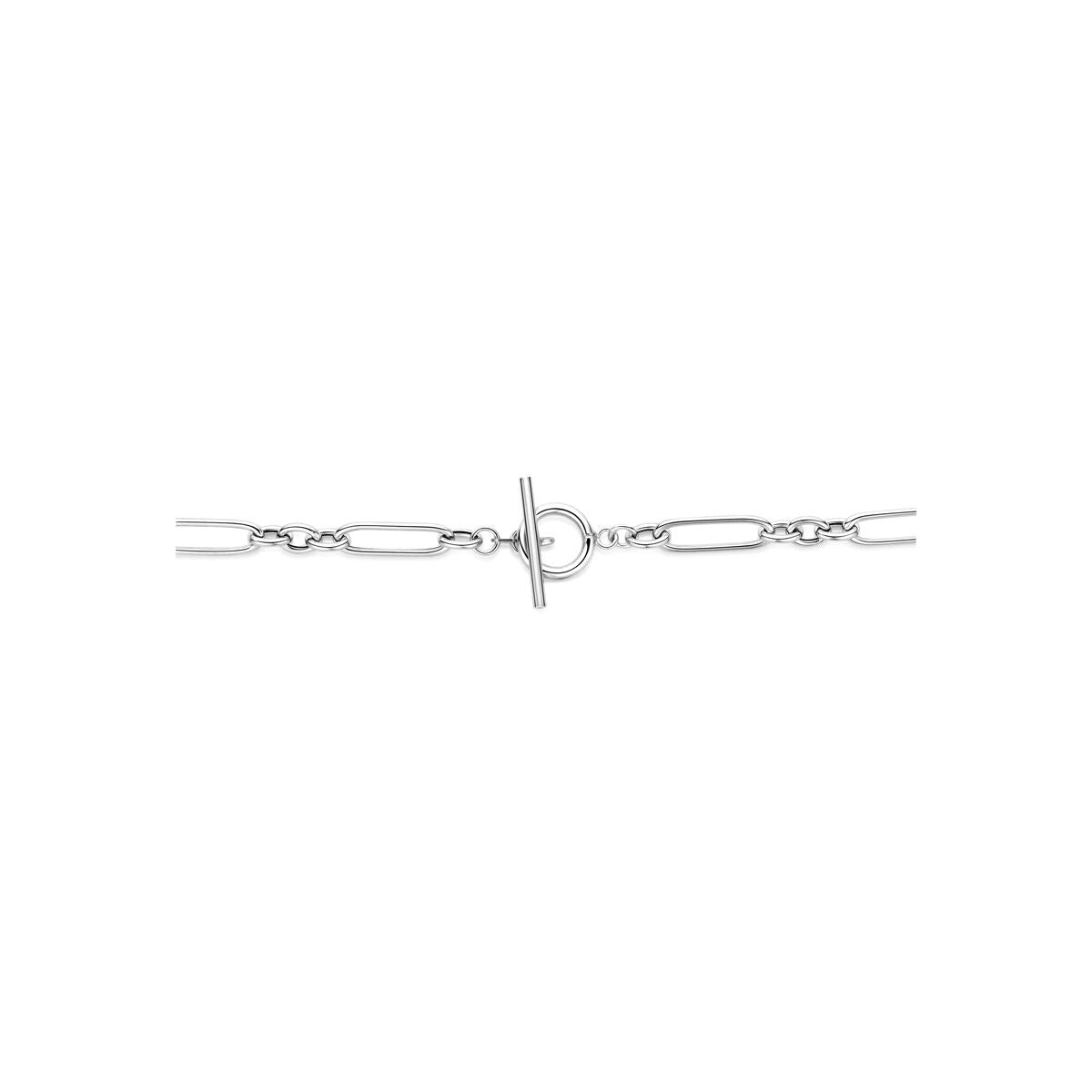 Collana a Maglia in Argento Rodiato Ancora