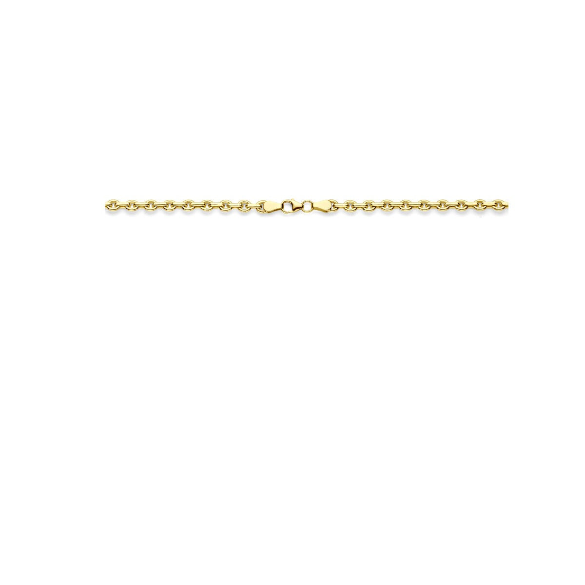 Collana in oro giallo 14k con anima d'argento – collana ancora Silgold
