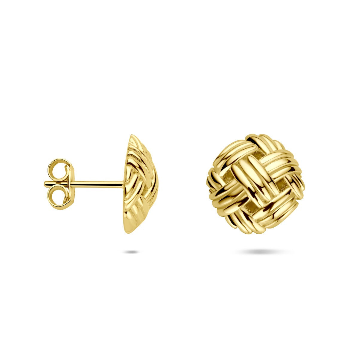 Orecchini a lobo in oro giallo 14k 12mm – Orecchini da donna
