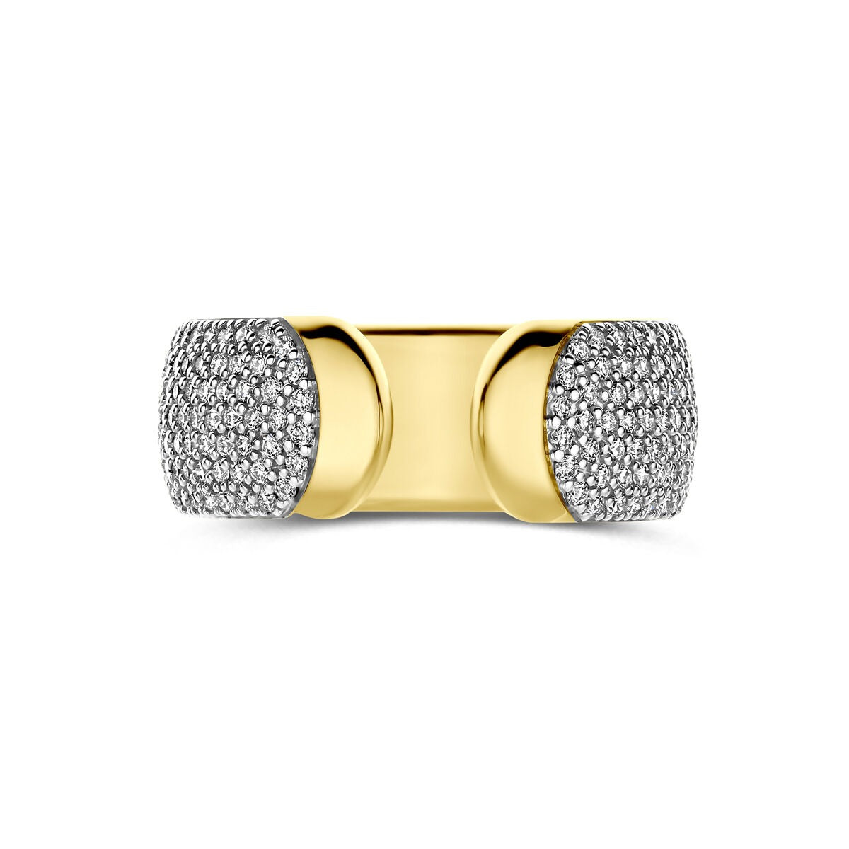 Anello in oro giallo 14k con diamante