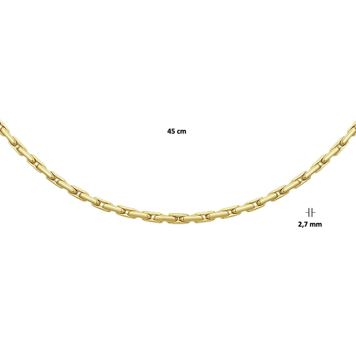 Collana Cardano in Oro Giallo 9k