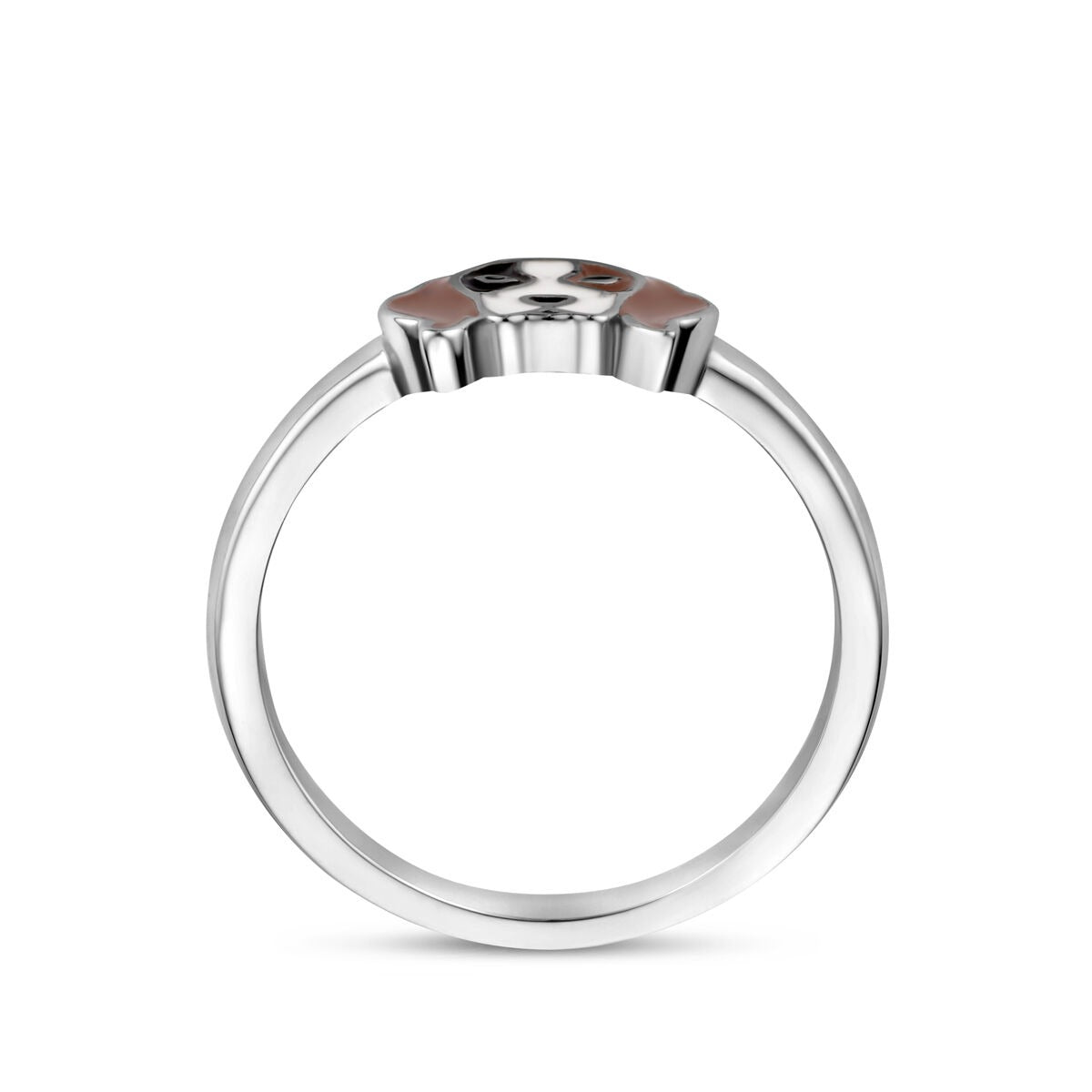 Anello da bambino in argento con cane – argento 925 rodiato