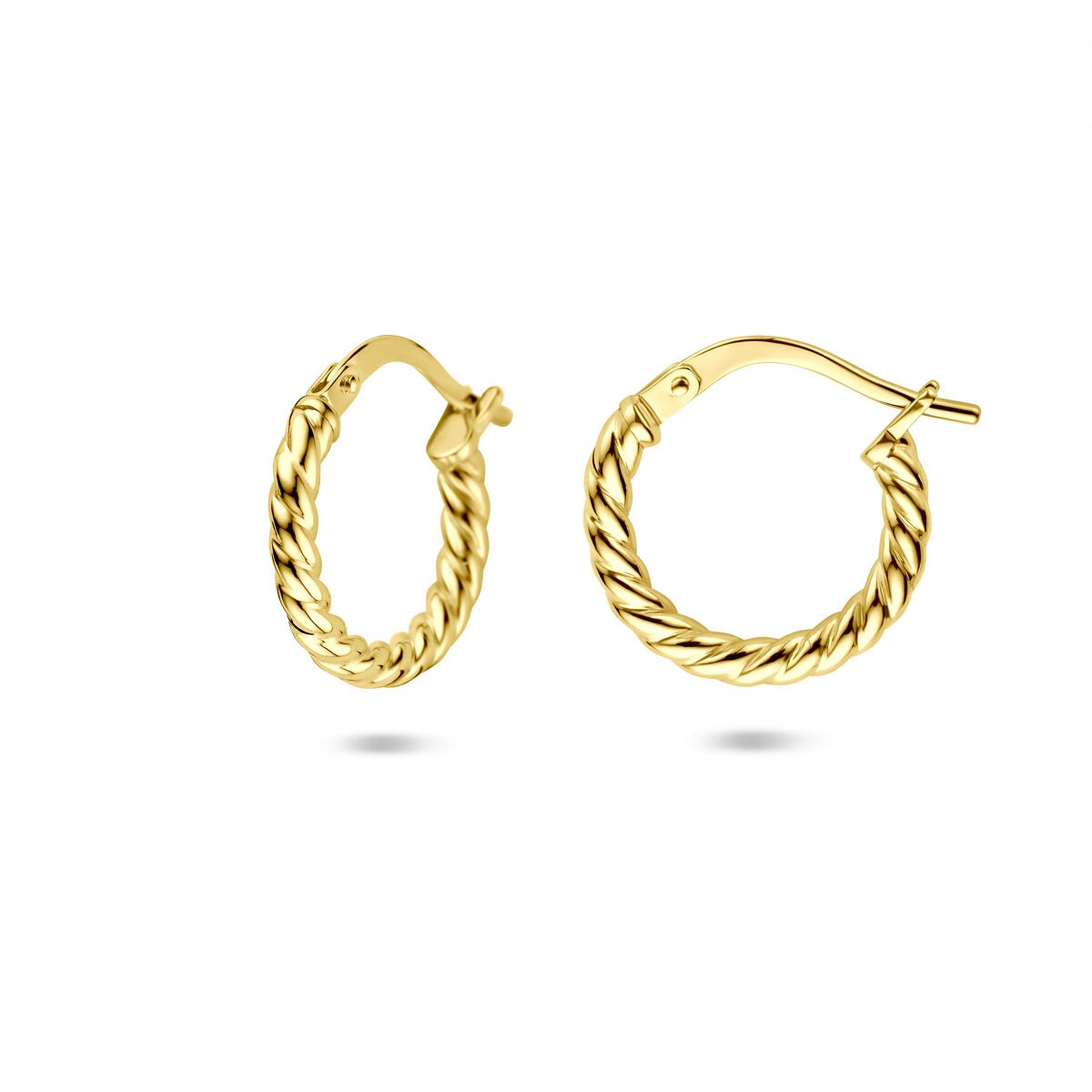 Cerchietti d'oro da donna – Silgold 14k attorcigliato con chiusura a cerniera 2mm