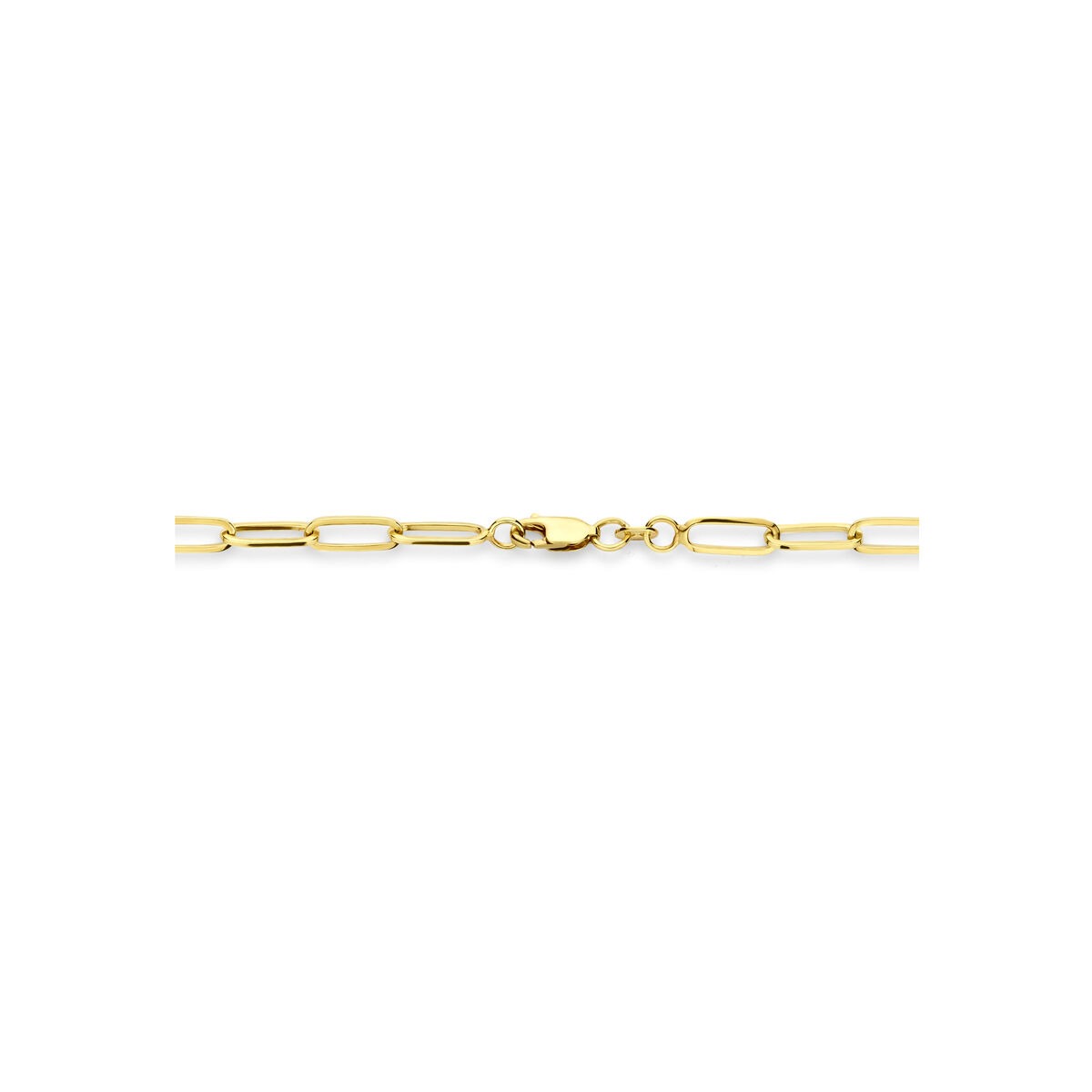 Collana in oro giallo 14k con anima in argento 45 cm
