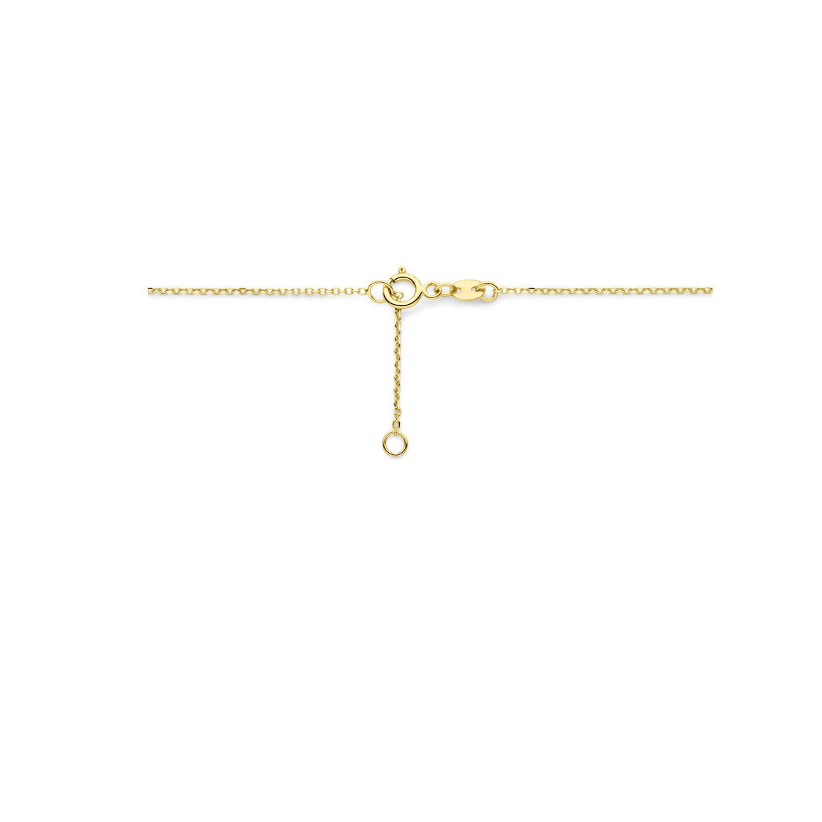 Collana in oro giallo 14k con ciondolo a goccia