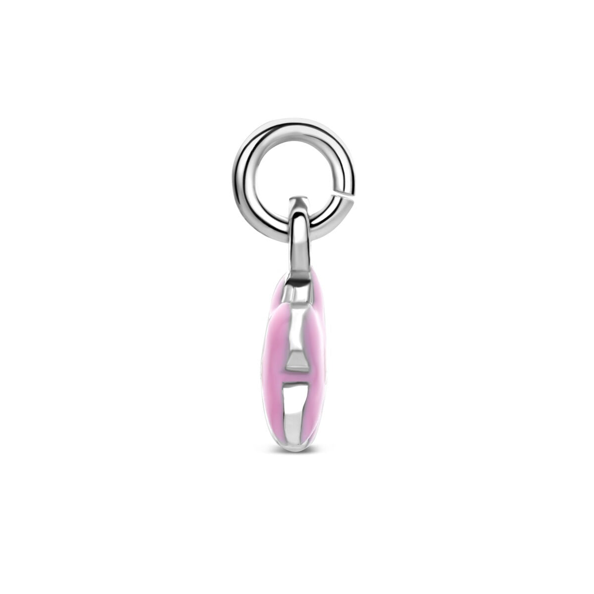 Ciondolo per bambini a forma di fiore in argento 925 rodiato