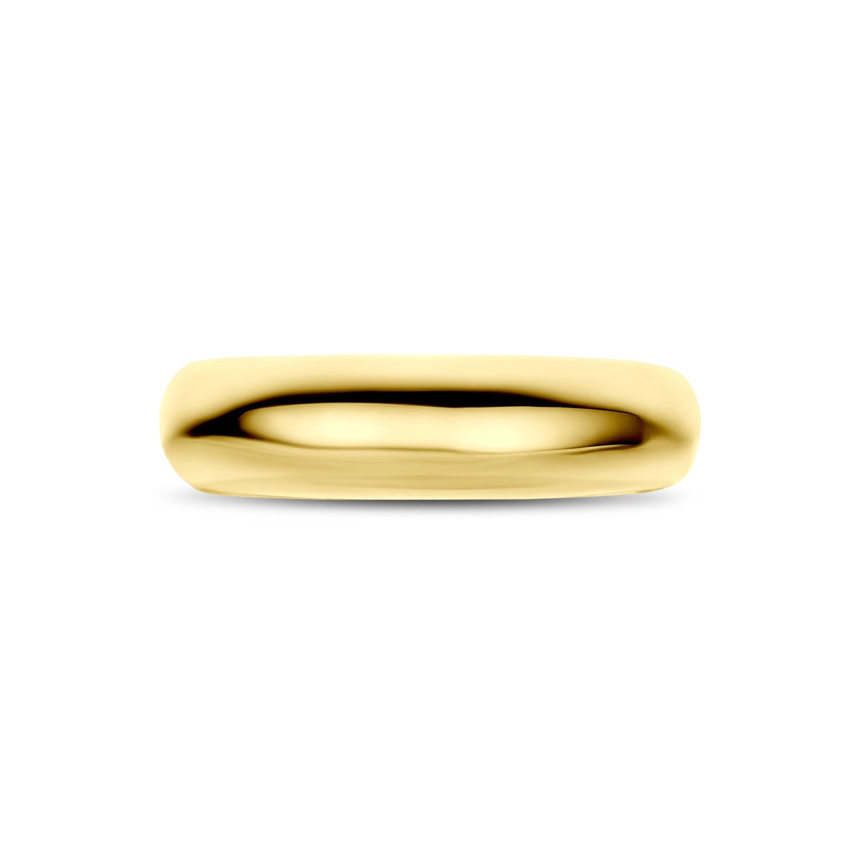 Anello da donna in oro giallo 14k largo 5,5mm
