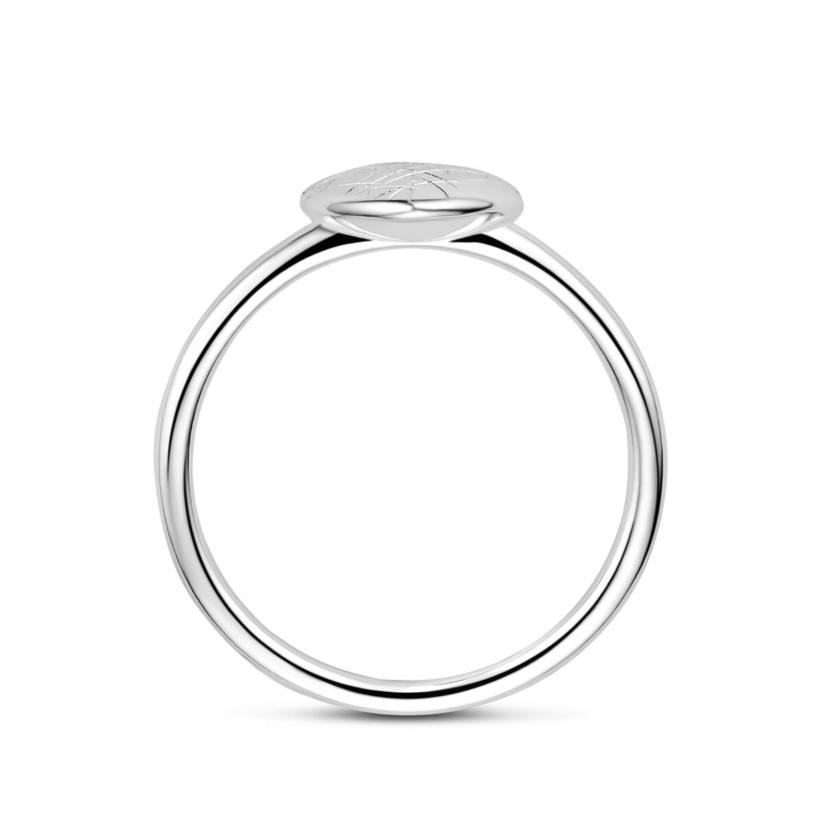 Anello in argento 925 rodiato con cuoricino