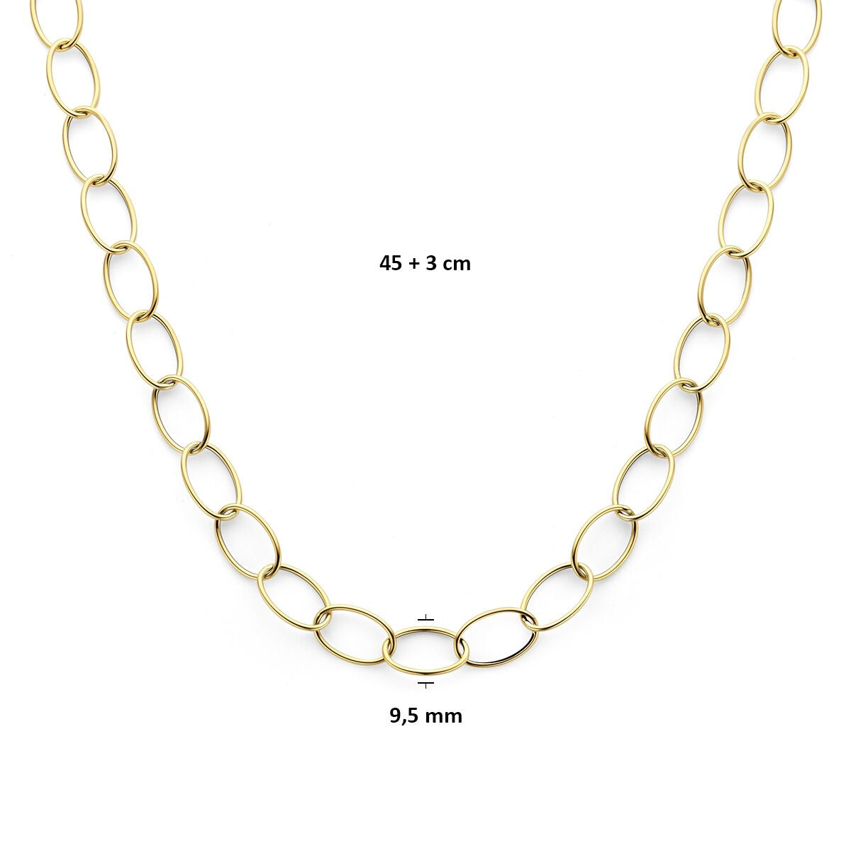 Collana ancora in oro giallo 14k da donna