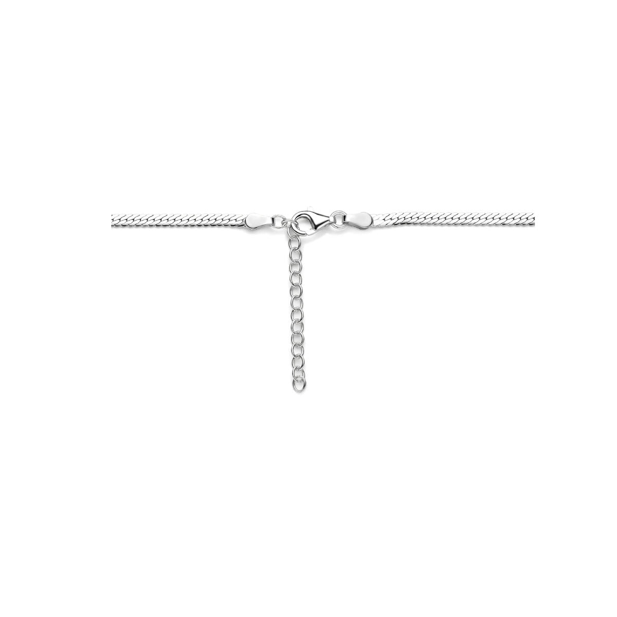 Collana da donna in argento con fine maglia gourmette 2,6 mm