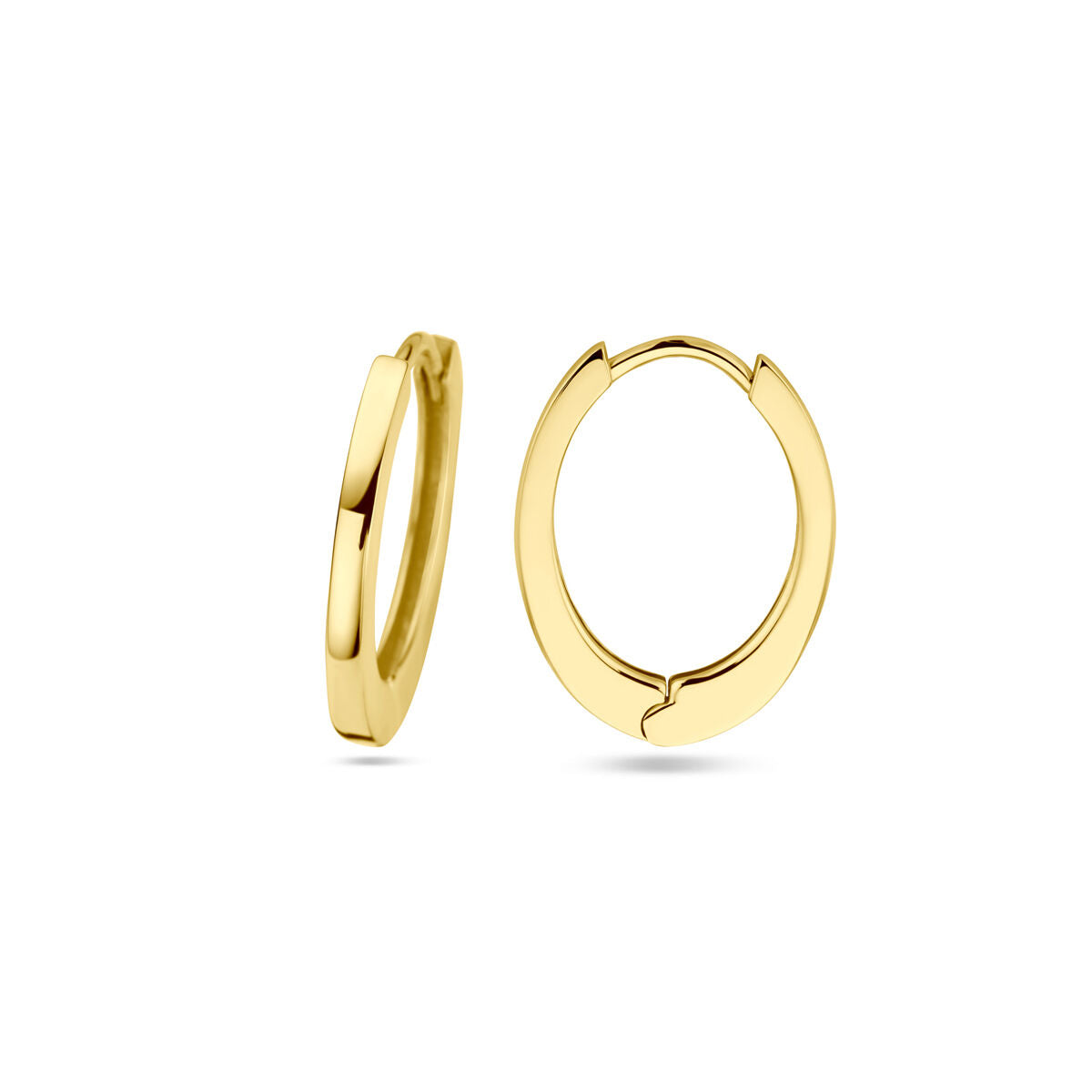 Orecchini a cerchio in oro giallo 14k – 17 mm