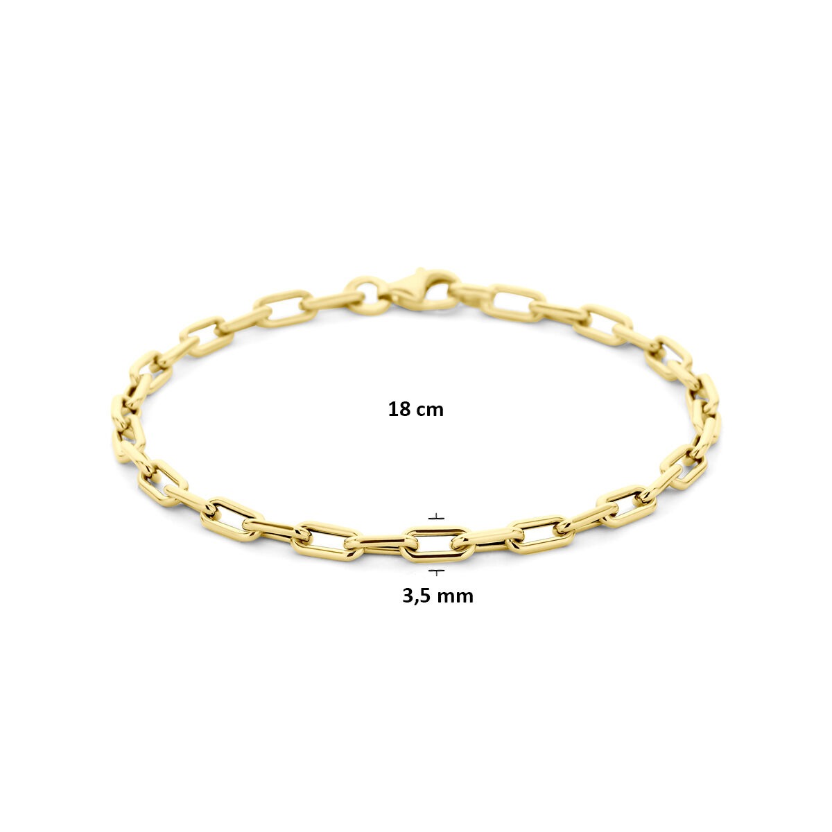Bracciale ad ancora in oro 14k