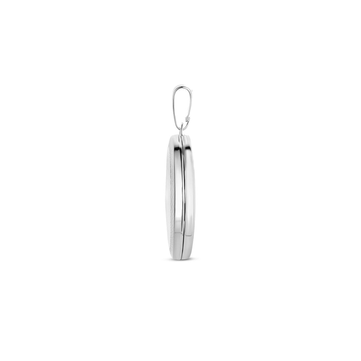 Medaglione in argento – ovale argento 925 rodiato