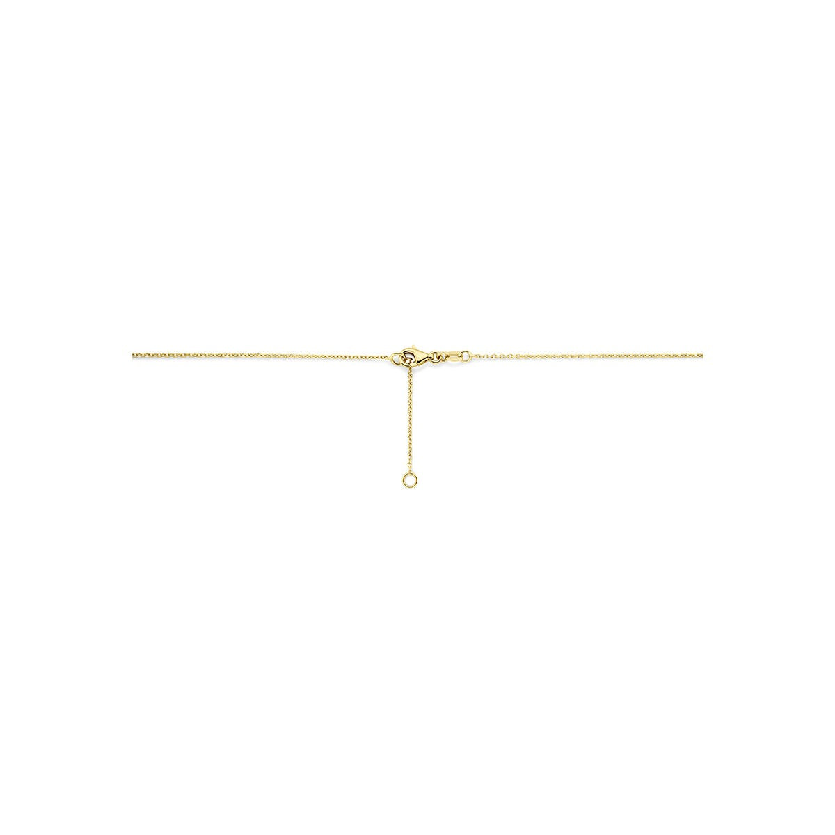 14k Geelgouden collier met edelstenen