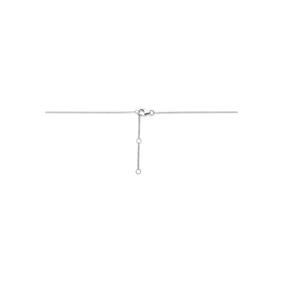 Collana in argento 925 rodiato con perla