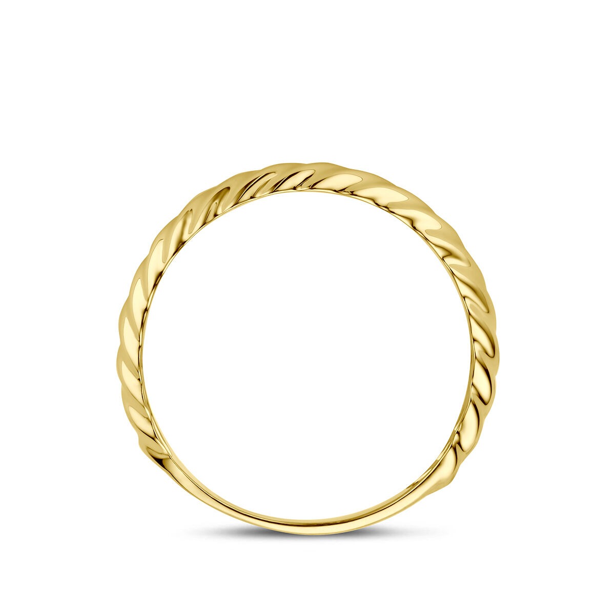 9k Geelgouden gedraaide ring