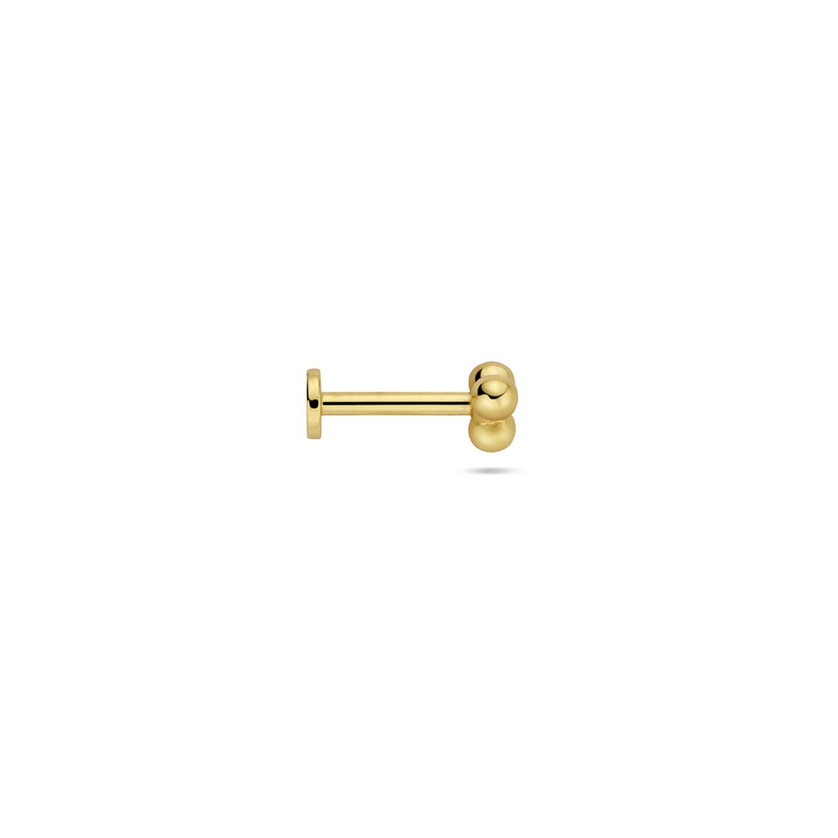 Piercing flat back placcato in argento con tre sferette – argento 925