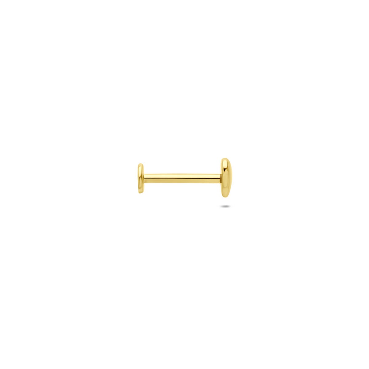 Piercing in oro giallo 9k con cuoricino e zirconia
