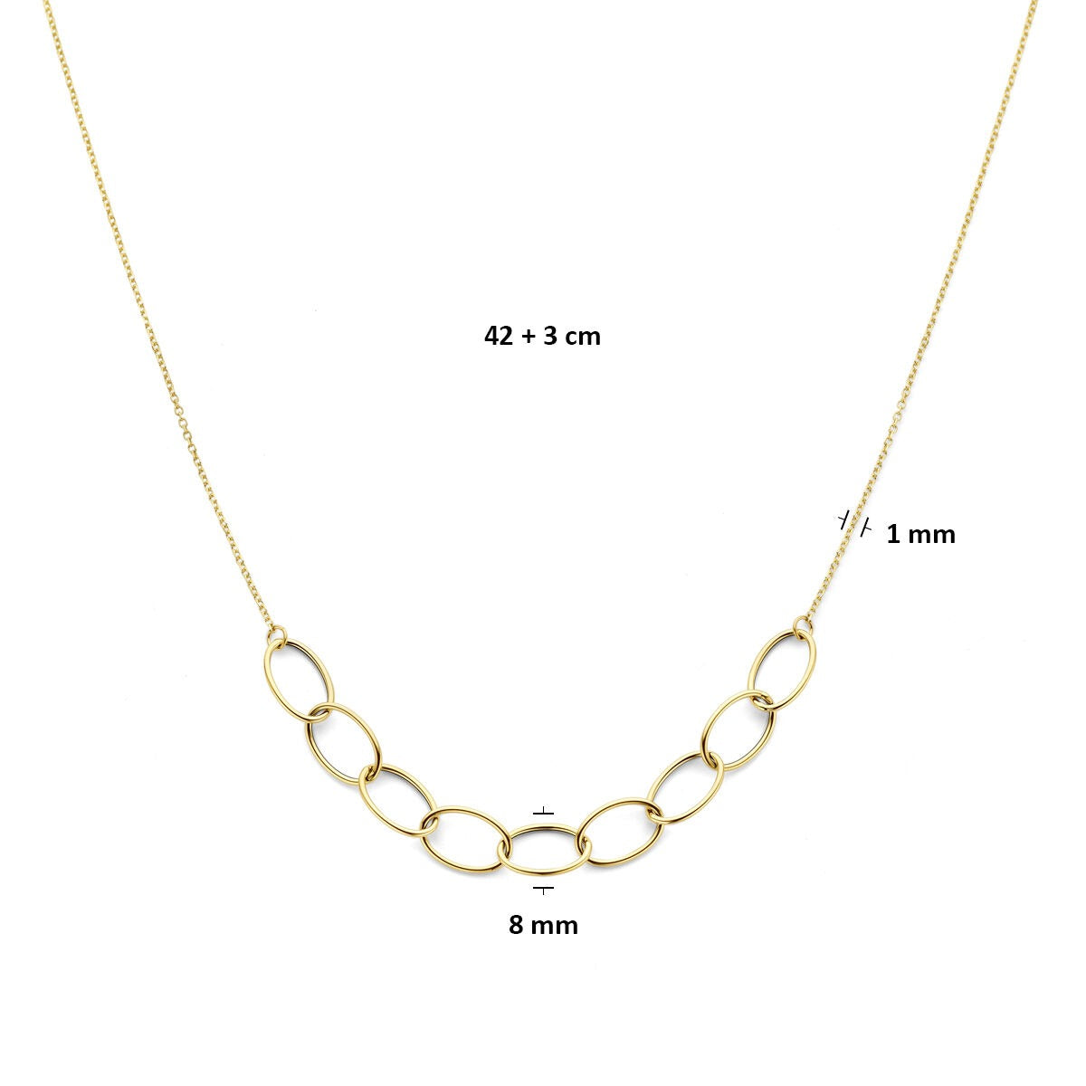 Collier ad ancora in oro giallo 14k da donna