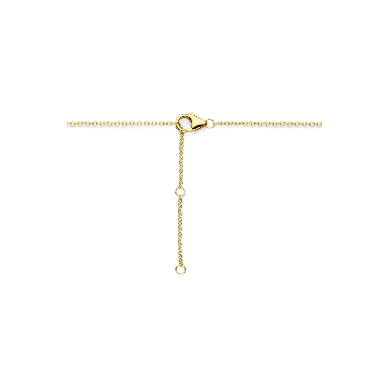 Collana in Oro Giallo 14k con Diamante – Montatura Entourage 0.25ct