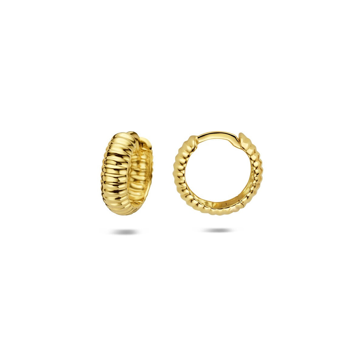 9k Geelgouden klapoorringen