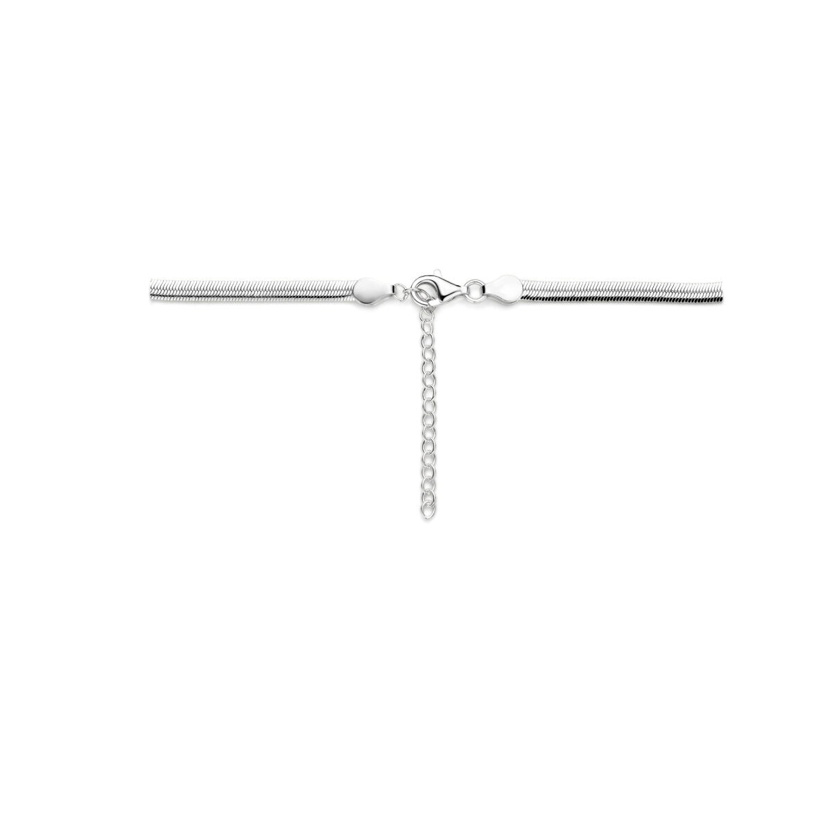 Collana da donna in argento con maglia gourmette 4mm
