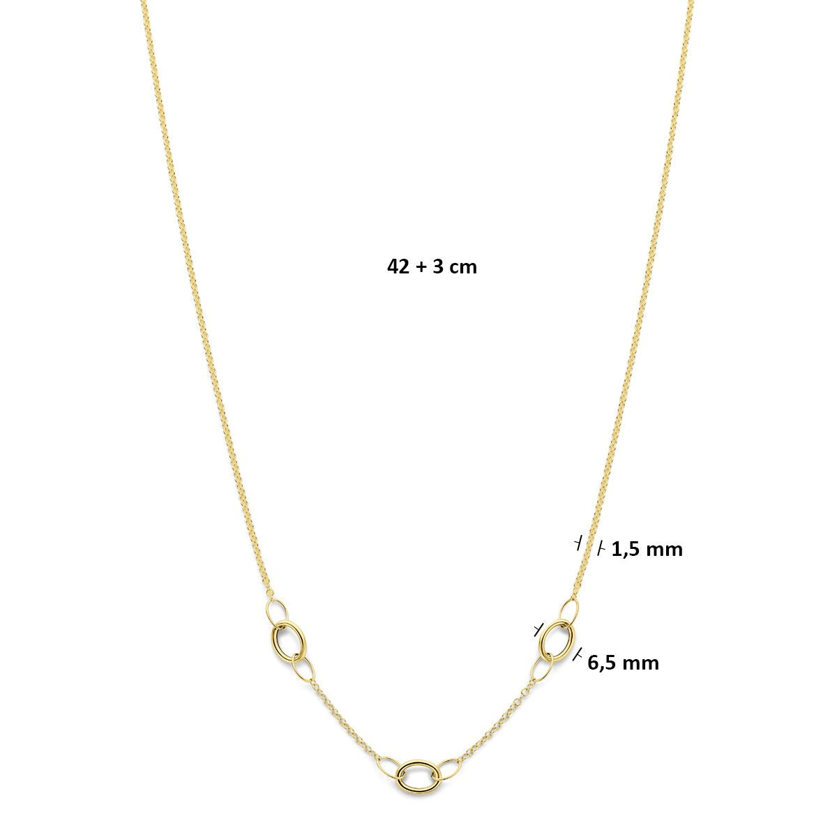 Collana in oro giallo 14k