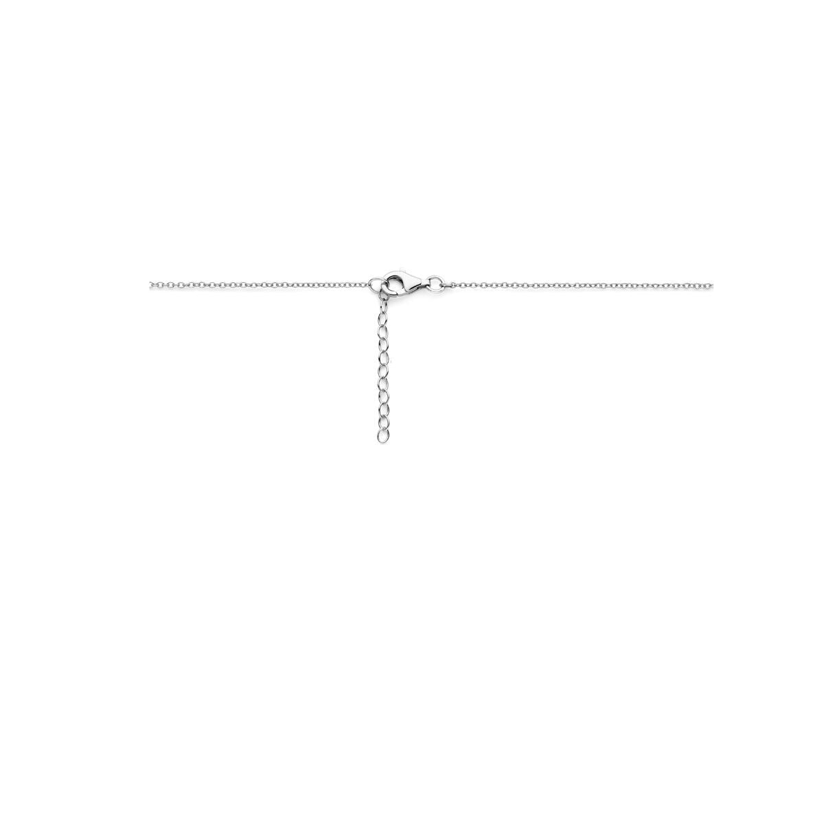 Collana d'argento per bambini con zampa di cane – collana rodiata 36-39 cm