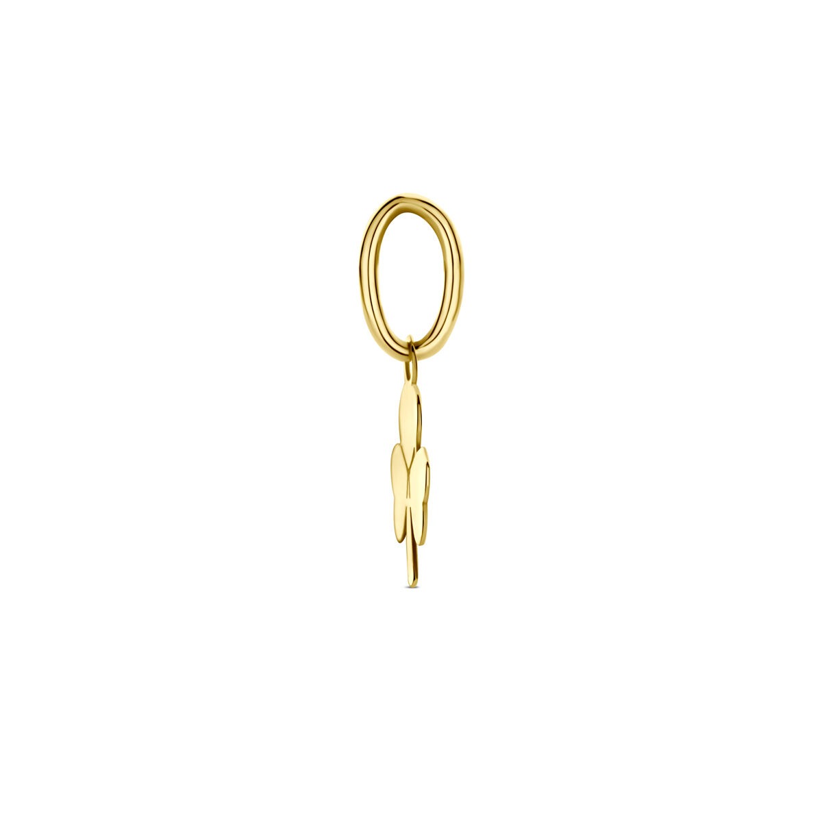 Collana in Oro Giallo 14k con Ciondolo Quadrifoglio