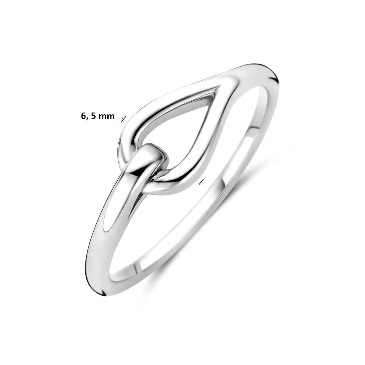 Anello da donna in argento – Fascetta rodiata