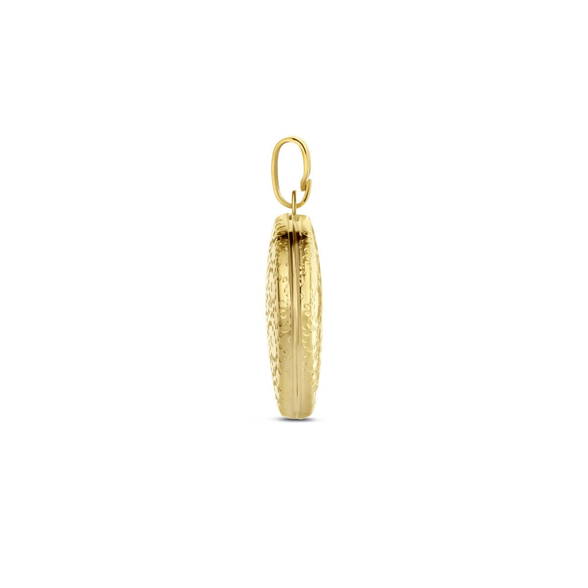 Medaglione a forma di cuore in oro giallo 14k con incisione – romanticismo e ricordo in uno