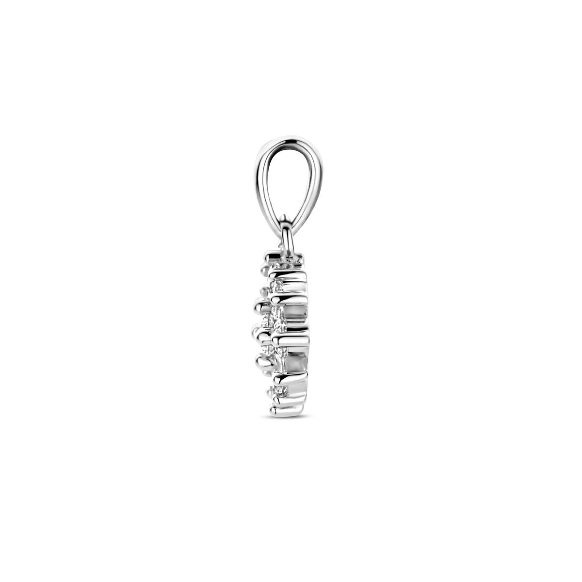 Ciondolo in argento con zirconia – argento 925 rodiato