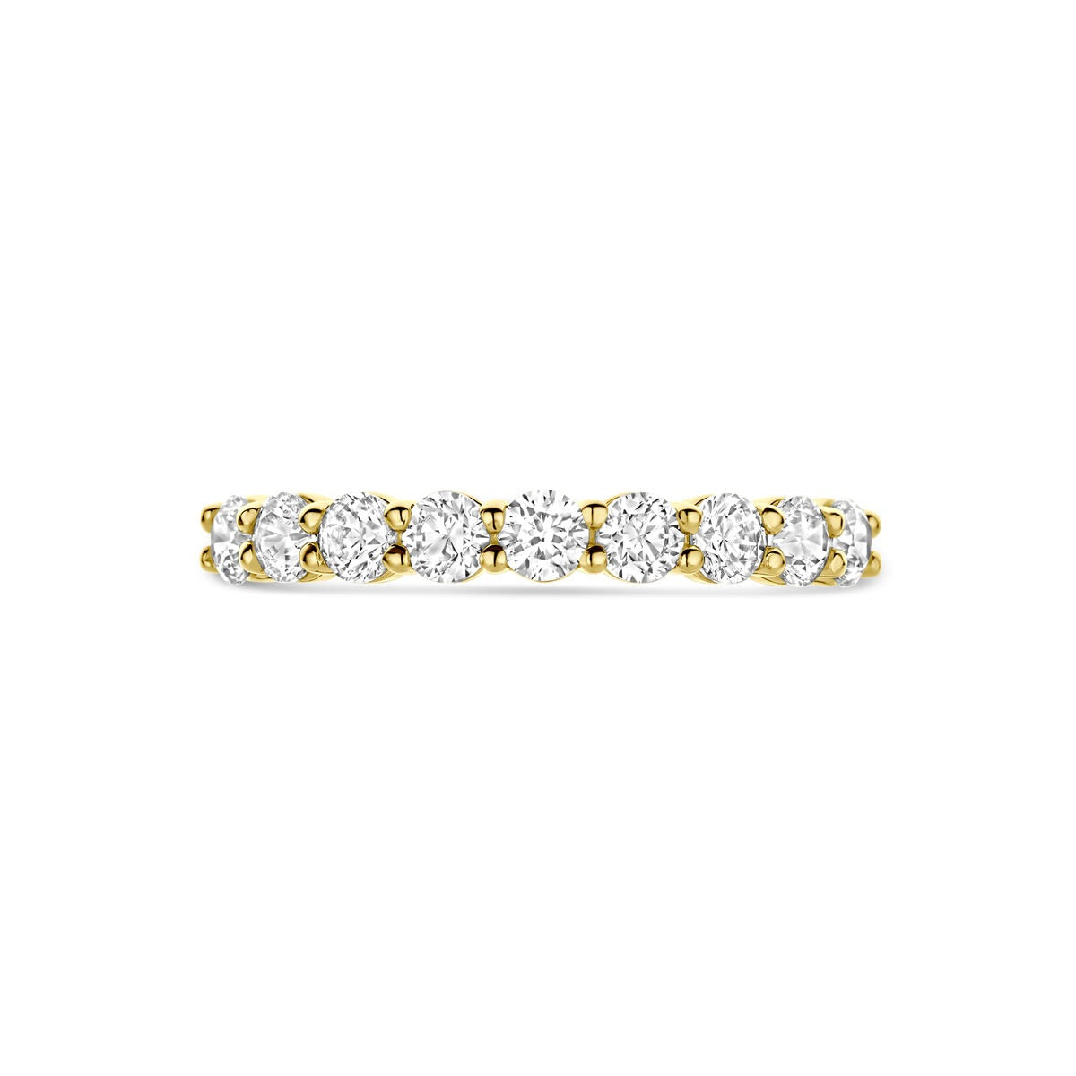 Anello in oro con zircone – oro giallo 14k