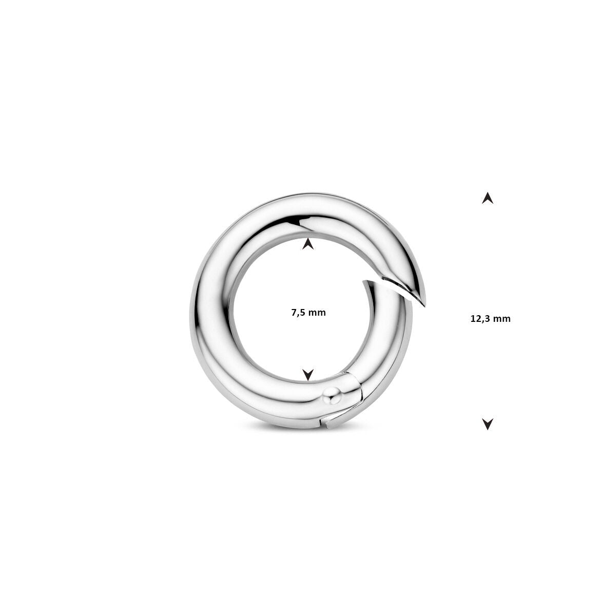 Connettore in Argento 925 Rodiato