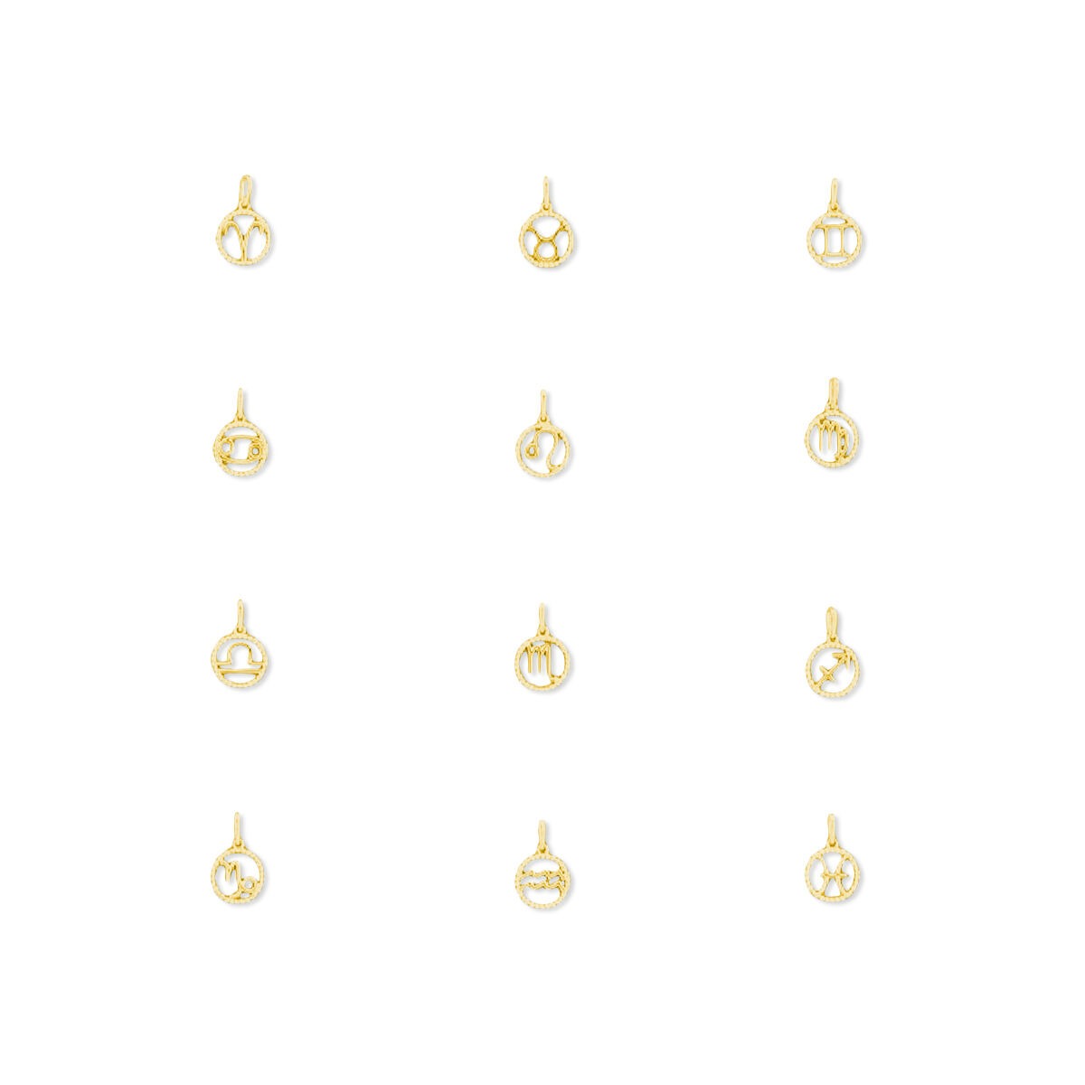 14k Geelgouden sterrenbeeld hanger