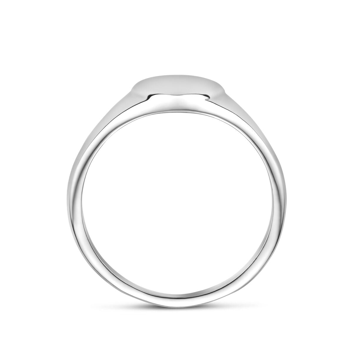 Anello in argento 925 rodiato con cuoricino