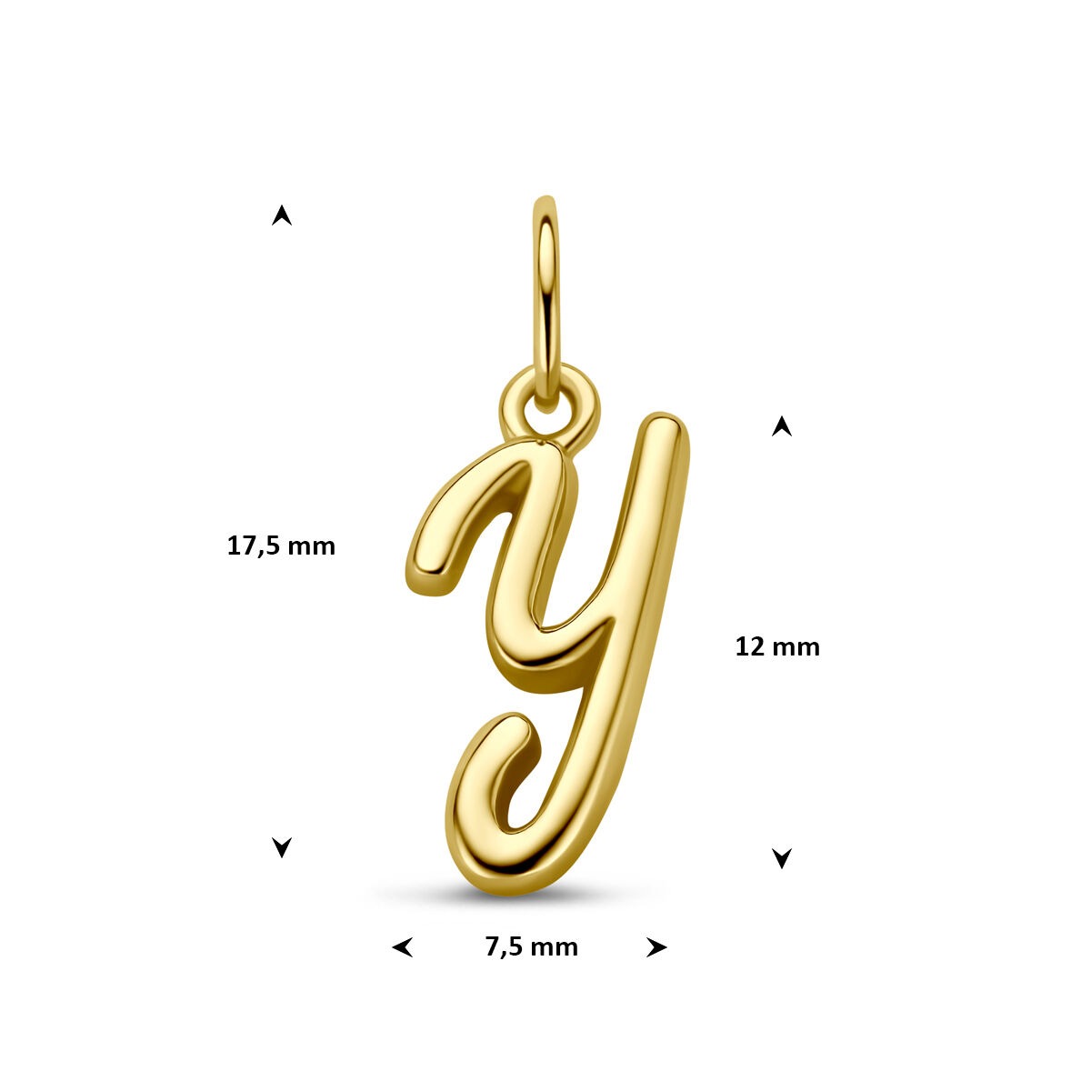 Ciondolo con lettera in argento 925 dorato