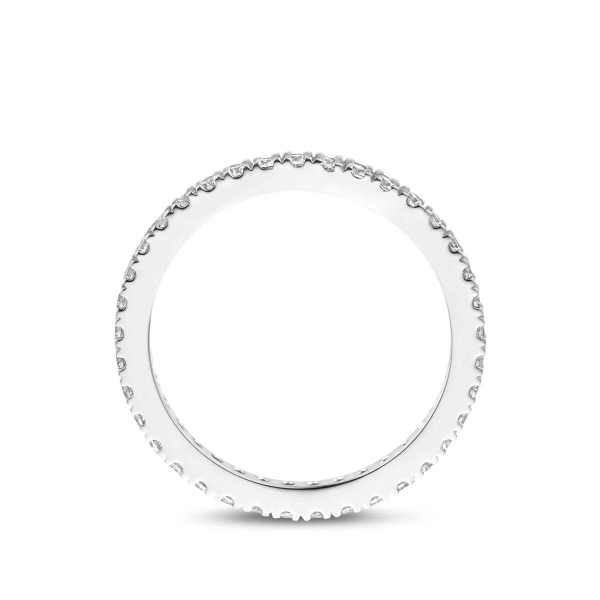 Anello in argento 925 rodiato con zirconi