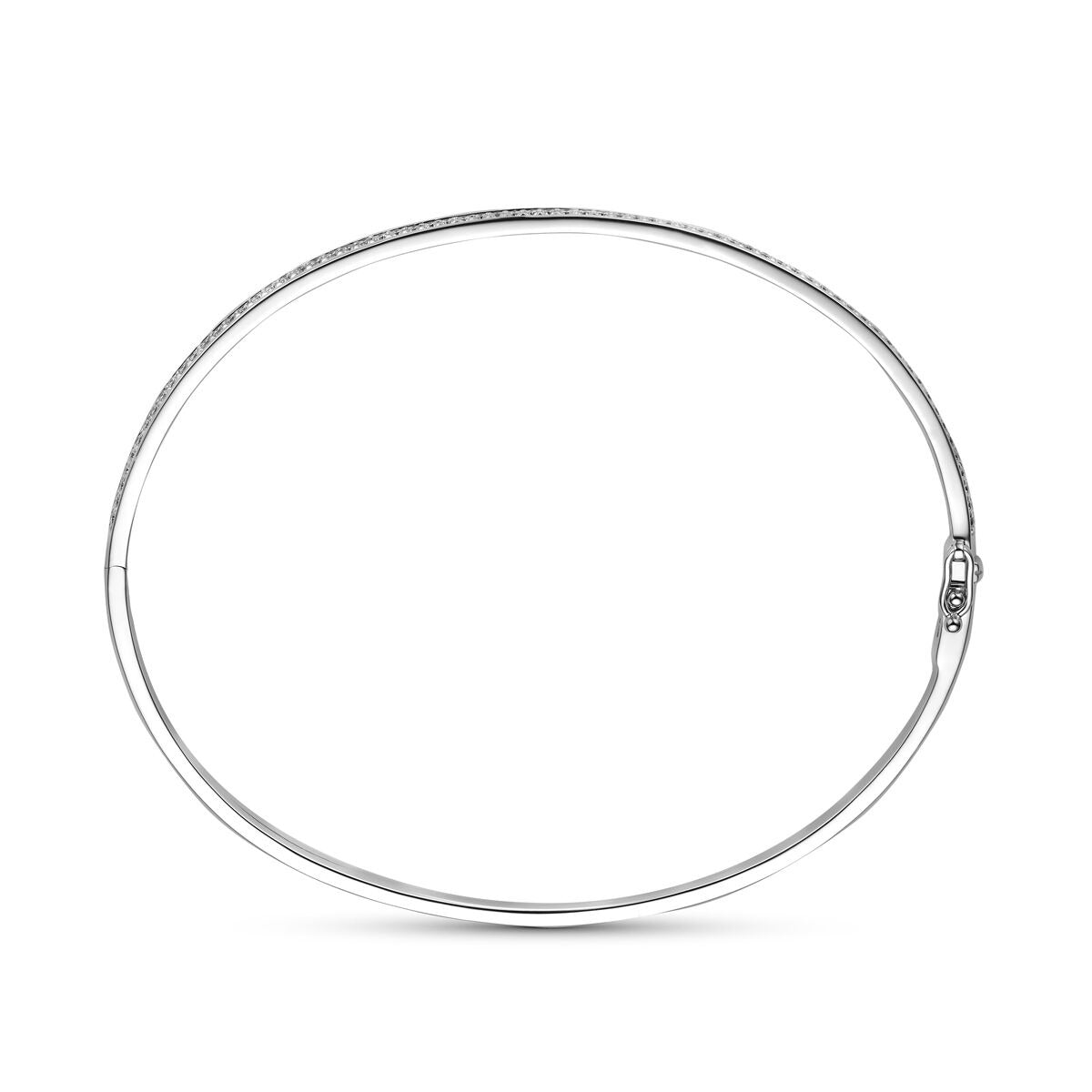 Bangle in oro bicolore 14k con diamante
