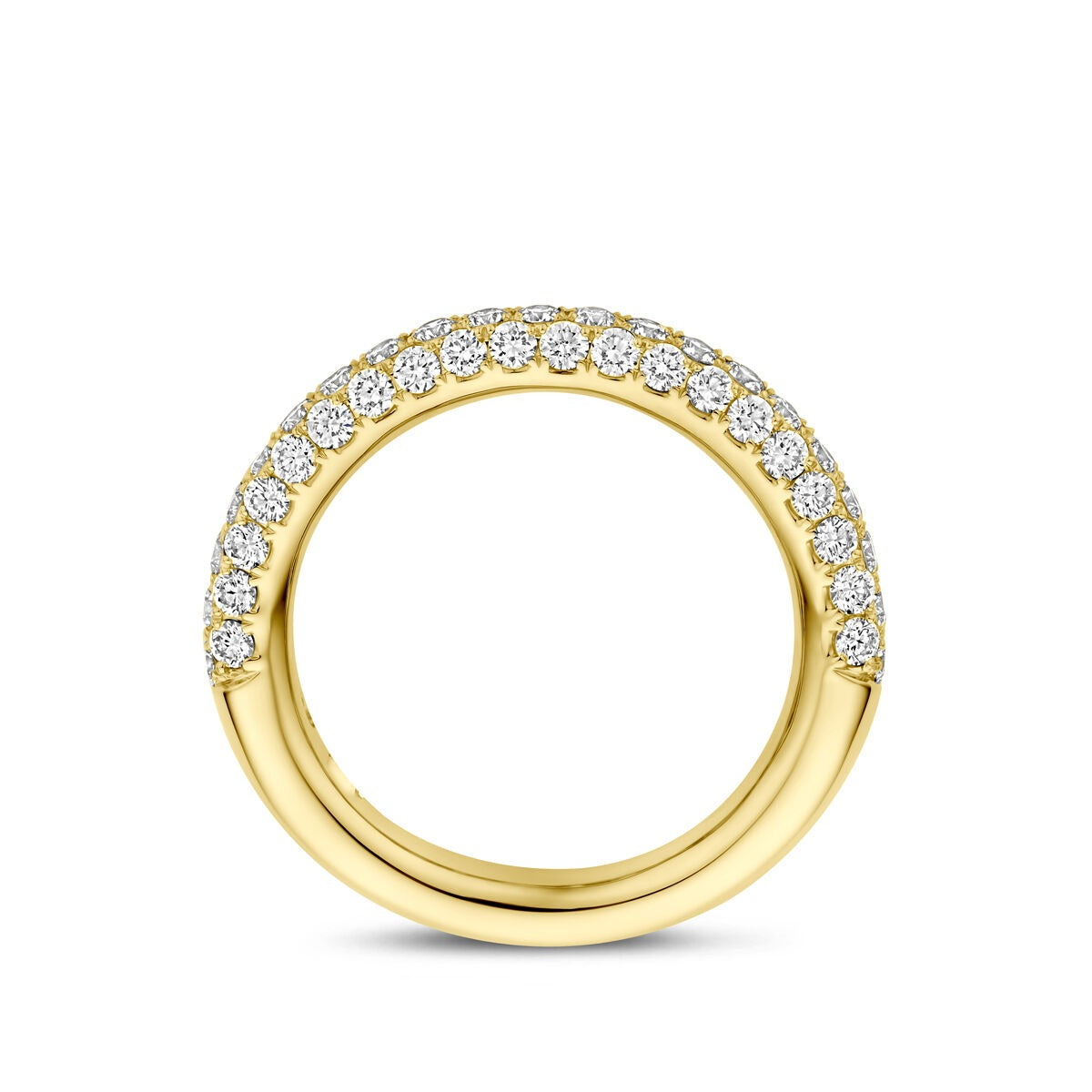 Anello in oro giallo 14k con diamante 1.24ct