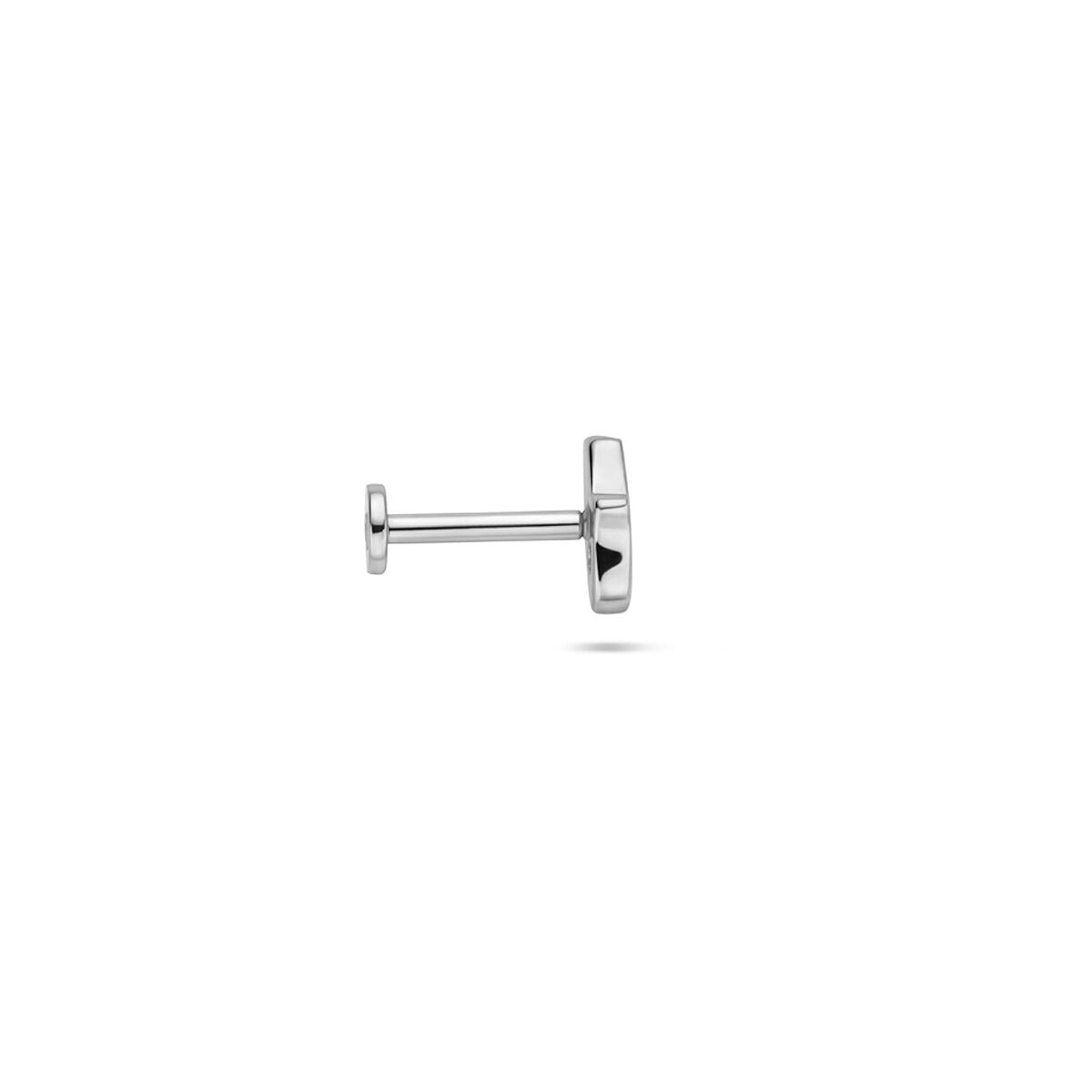 Piercing flat back in argento Mano di Fatima – rodiato 925 con zirconia